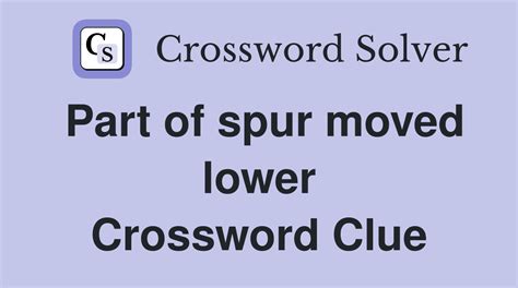 spur on crossword clue|More.